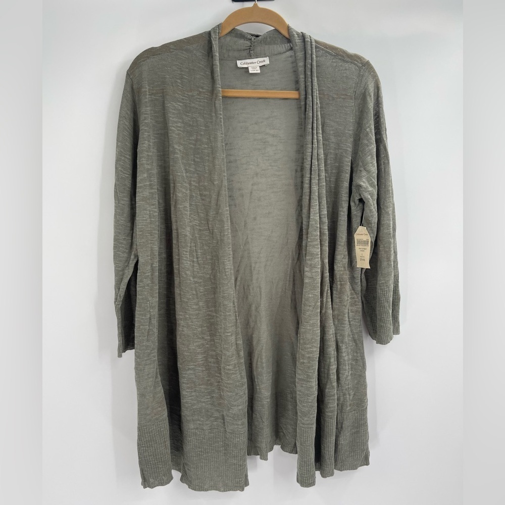 Coldwater creek boho lag and look long sleeve cardigan size large 14-16 Nwt